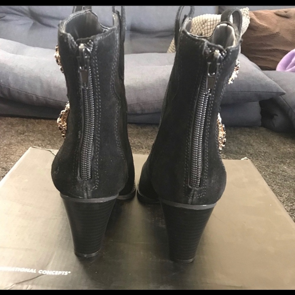 357  inc anna sui embroidered boots - Picture 4 of 5